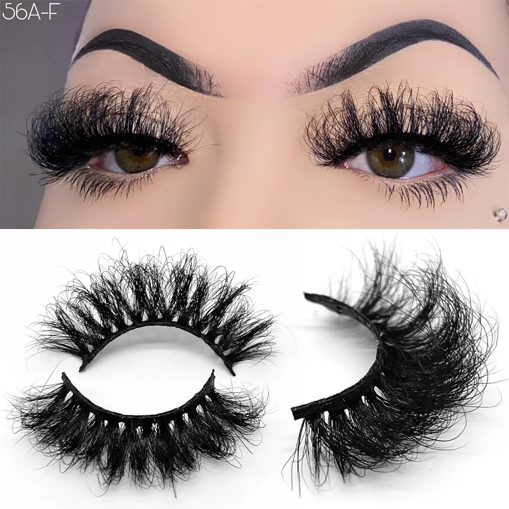 Wholesale Fluffy Russian Volume Strip Lashes 3d 100%Real Mink Dd Curl 20mm 25mm Eyelash Manufacturer