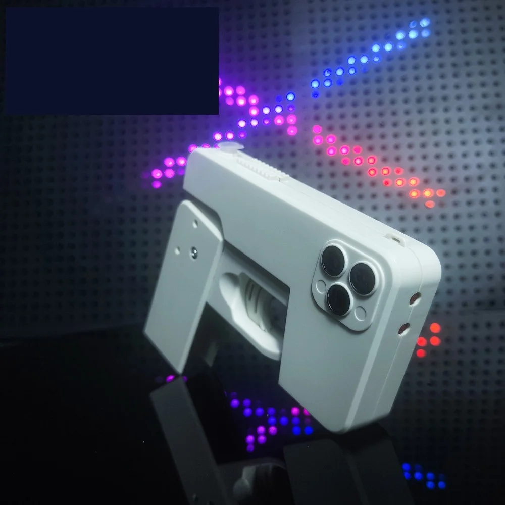 Unisex Foldable Toy Gun Phone SD Mini Soft Water Bullets for Shooting & Playing Safety Features Fun Folding Model Pistols