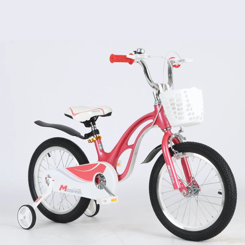 High Quality  magnesium alloy Frame Kids Girls Bike With Training Wheel  12 16 18 Inch Children Bicycle