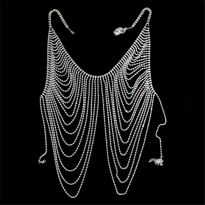 Sexy Dance Party Belly Chain For Women Body Chain Pants Skirt Crystal Top Summer Bikini Dance Waist Underwear