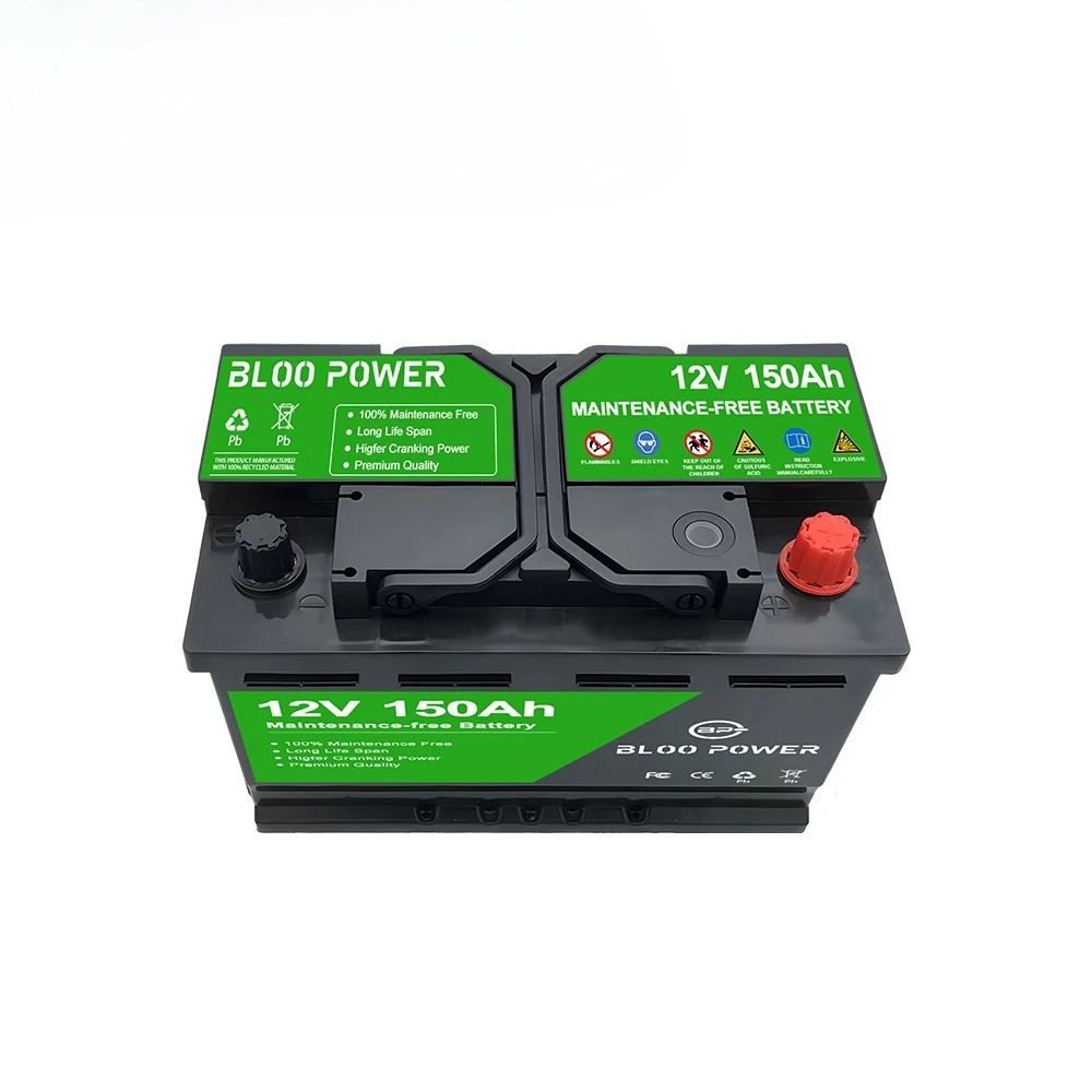 High Capacity Energy storage Battery High Power Lead Acid Battery 12V 150Ah Home Universal Car Starter Battery