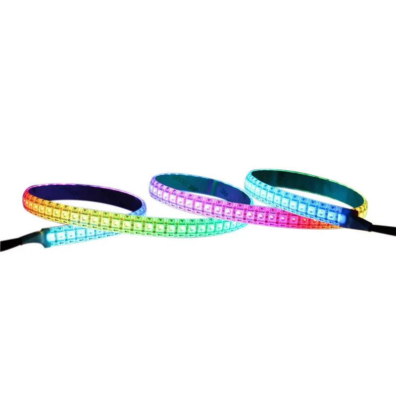 WS2812B LED Strip Light Individually Addressable Programmable 5050SMD Digital RGB Alloy Wire Flexible Dream Color 144LEDs/m DC5V