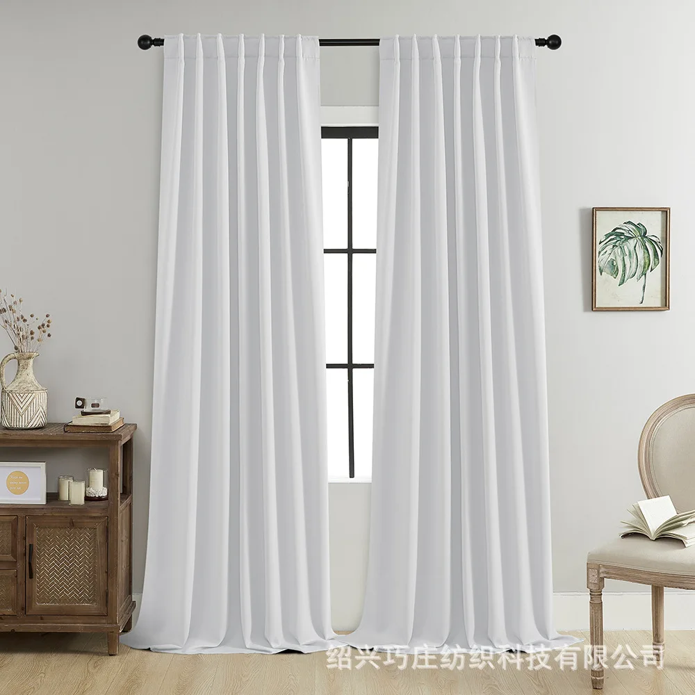 Blackout curtains wear rod curtains wholesale thick fabric