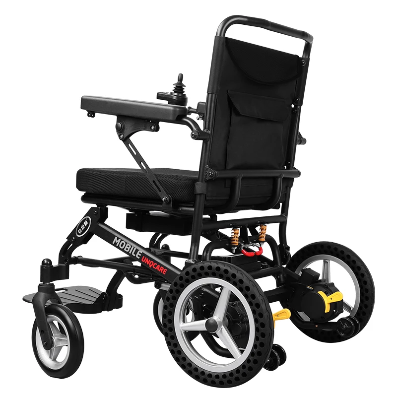 Automatic Folding Lightweight Magnesium Alloy Electric Wheelchair All Terrain Power Wheelchair For Travel