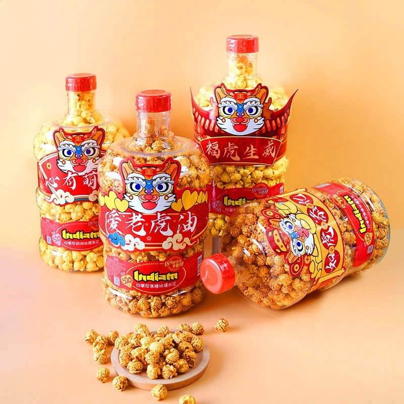 Chinese popular snacks factory directly sales non-fried puffed food low calorie popcorn