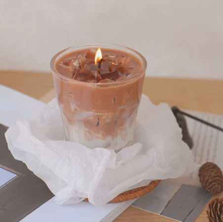 Donut Soy Wax Scented Candles Custom Luxury Ice Cream Food Coffee Candles Scented