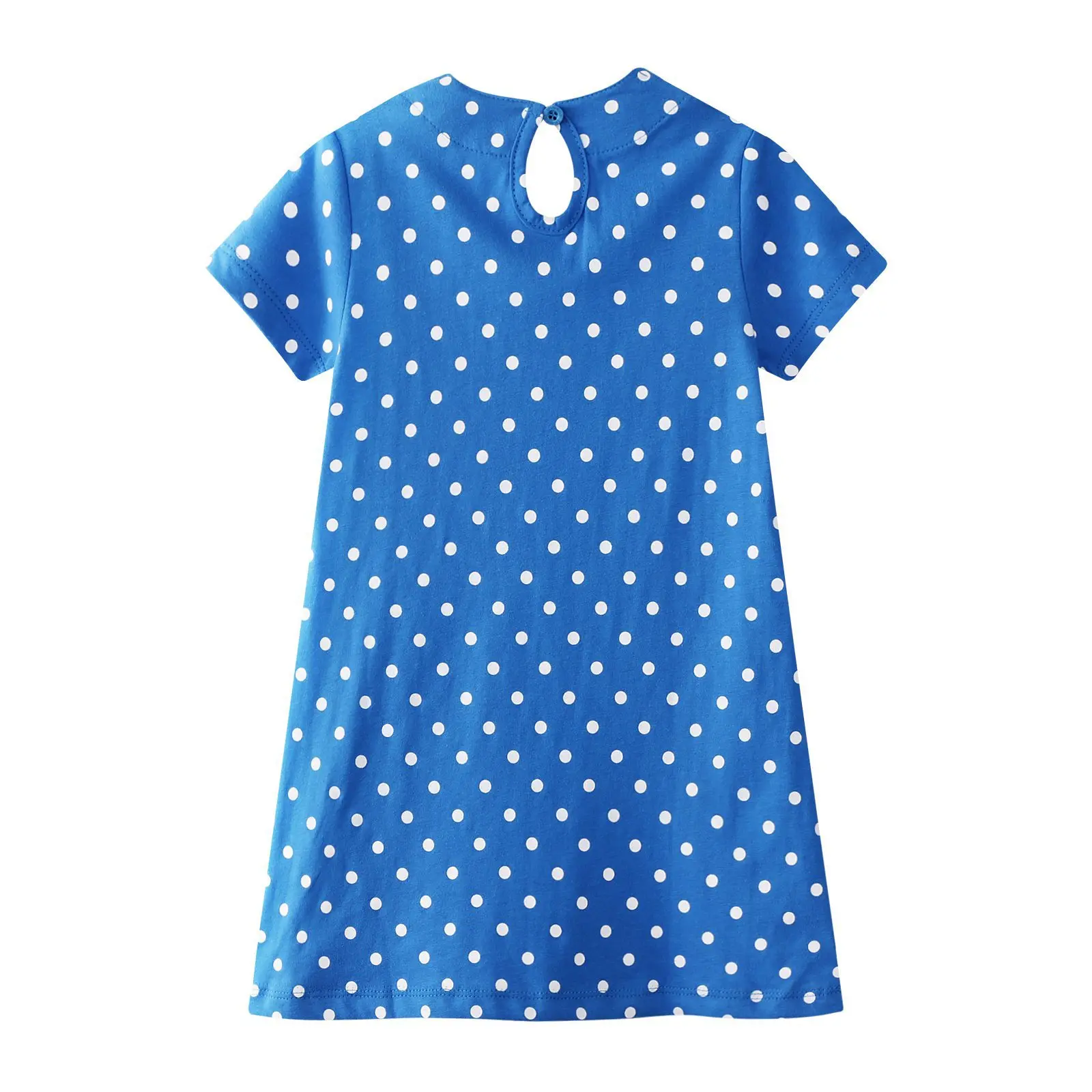 
Newest Kids Summer Mermaid Dress Polka Dots Baby Little Girls Dress Short Sleeve Kids Clothes 