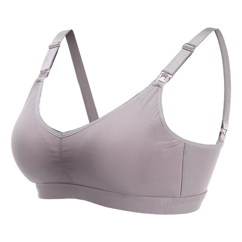 Hot wholesale Cotton size plus women maternity wireless breastfeeding seamless high quality nursing bra