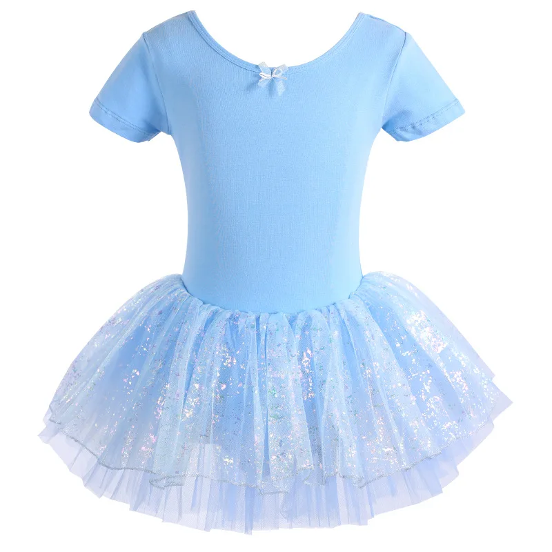 New short sleeve ballet dress for girls dance clothes costume Leotard Gymnastics Dancing Wear jumpsuit body Training Dancewear