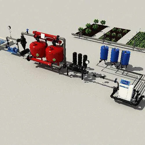 Agricultural fertilizer irrigation system for greenhouse strawberry soilless cultivation drip irrigation fertilizer machine