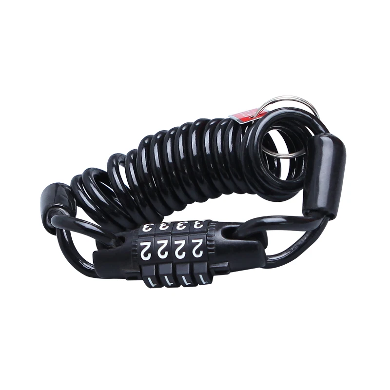 TONYON Wholesale Mini Motorcycle Bike Helmet Lock Random fixed password cable helmet lock