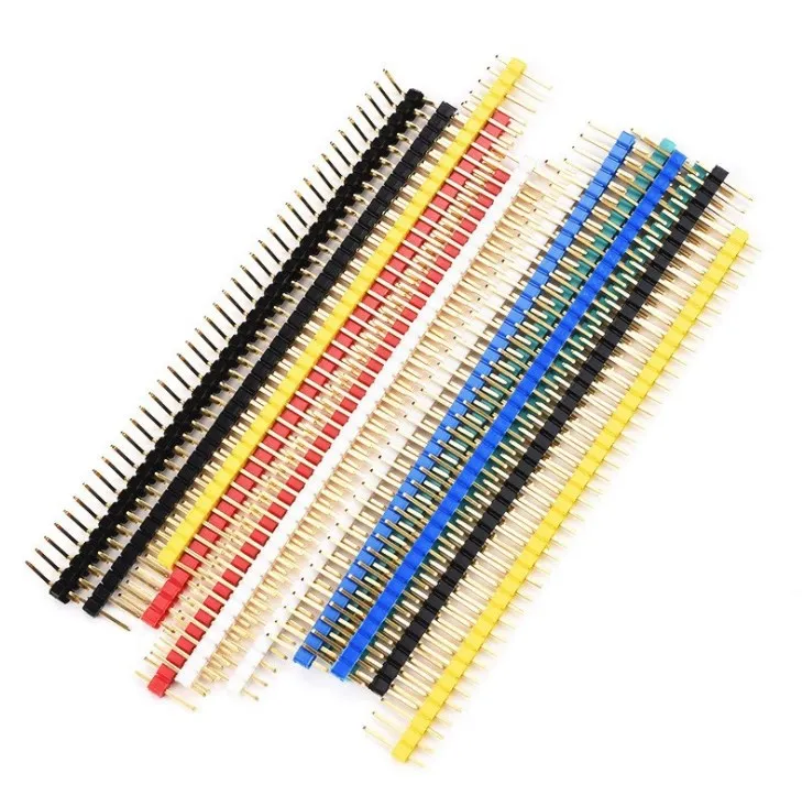 Black single row 1*40 pin 2.54mm male header pin header
