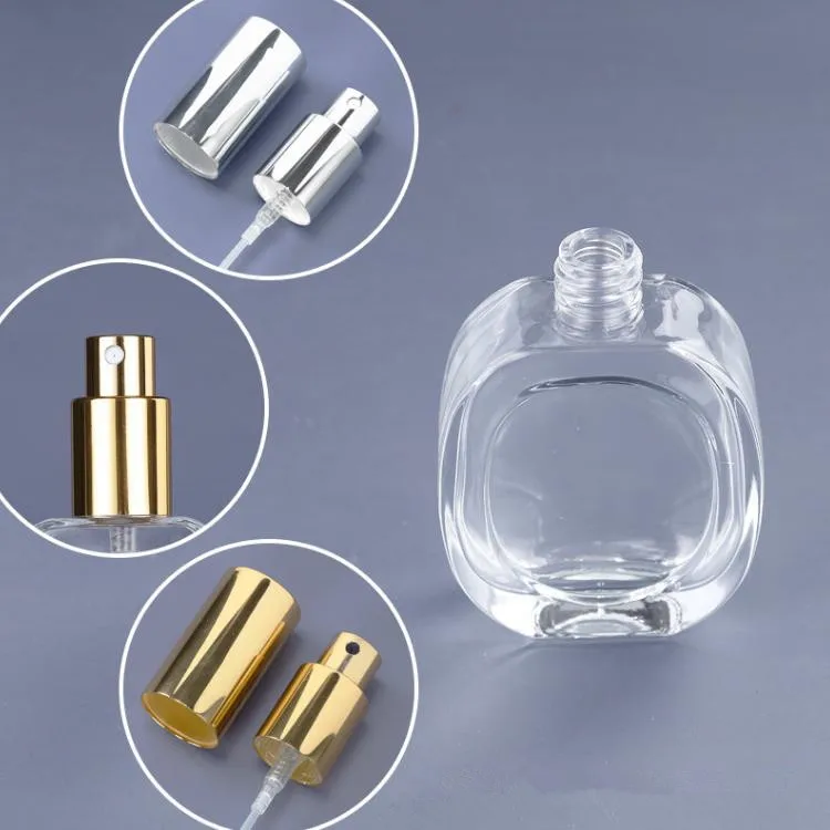 50ml Wholesale Perfume Glass Bottle Pear Shape Clear Glass Perfume Bottle Custom Design 50 Ml Perfume Bottle With Box