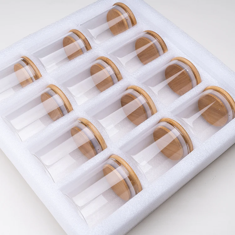 Storage container kitchens sets glass jar set 12pcs airtight glass storage jars