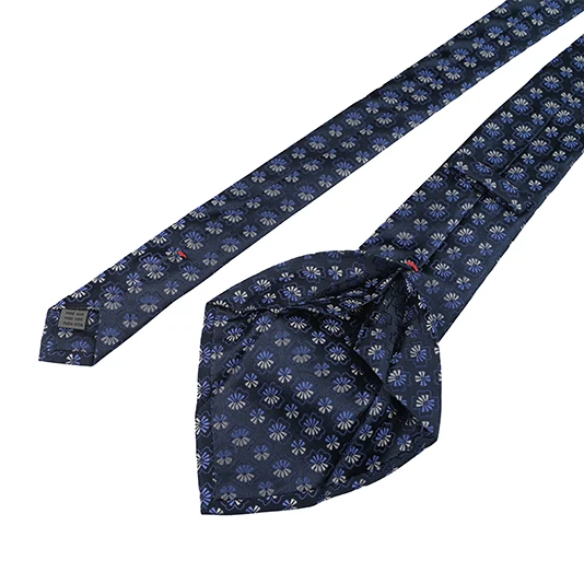 Геометрический цветочный узор тканый шелковый галстук вышитый Мужской Жаккардовый 7 складной