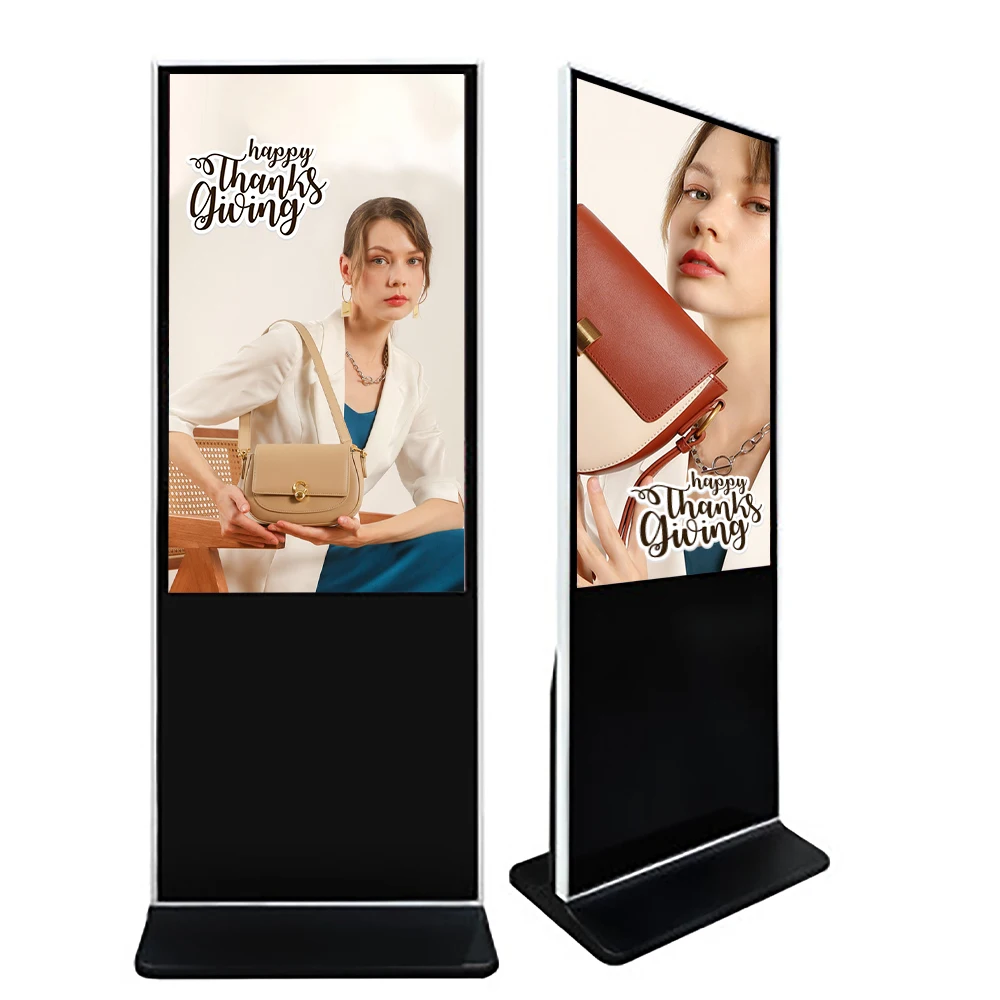 AMV 55inch indoor vertical screen full color digital lcd display touch screen advertising equipment digital signage and displays
