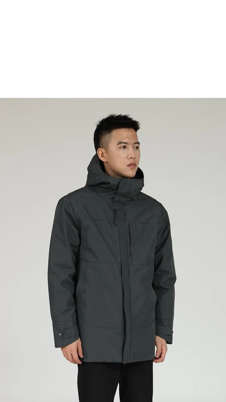 OEM Factory ripstop activewear wind resistant waterproof full zip shell jacket for men