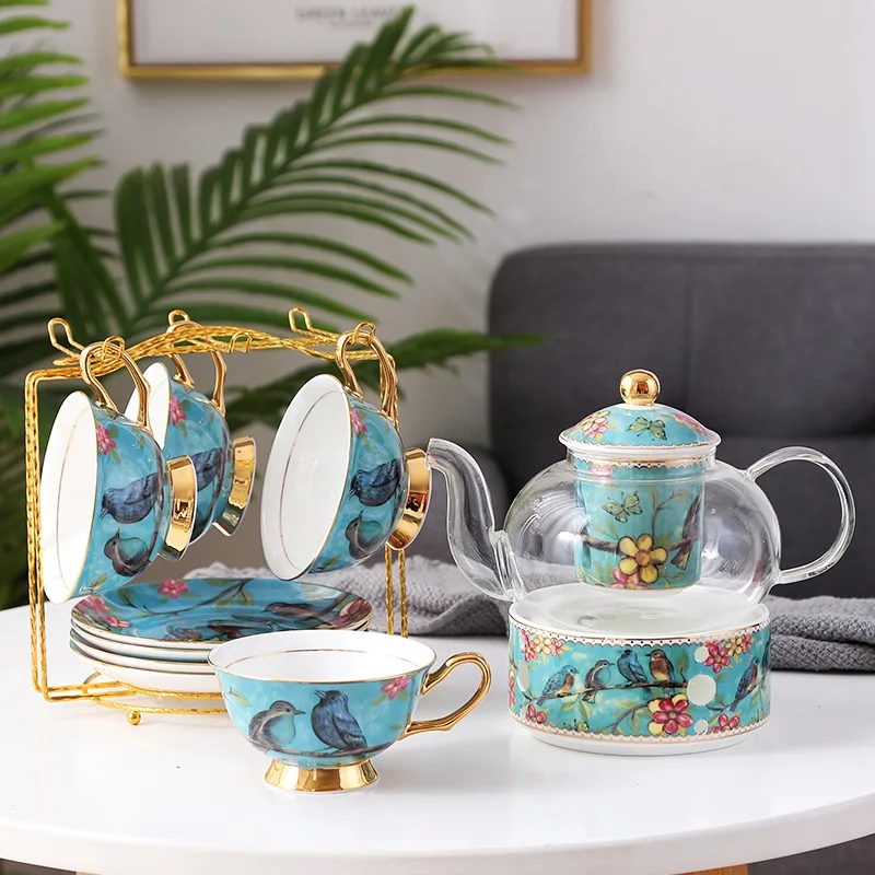 European Style Bone China Coffee Cup set With High-end Creative  Ceramic  Coffee Cup And Saucer Set Afternoon Tea Cup