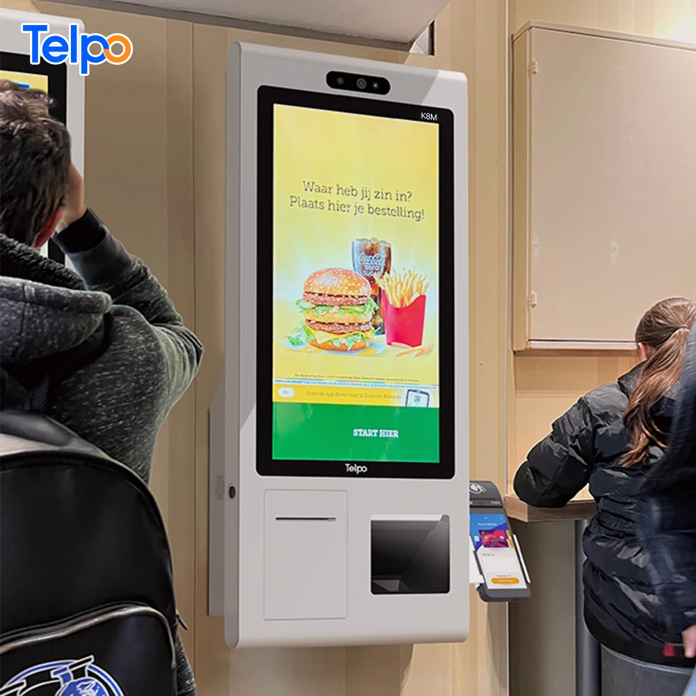 K8M digital retail checkout ticketing touchscreen order payment machine self service kiosk