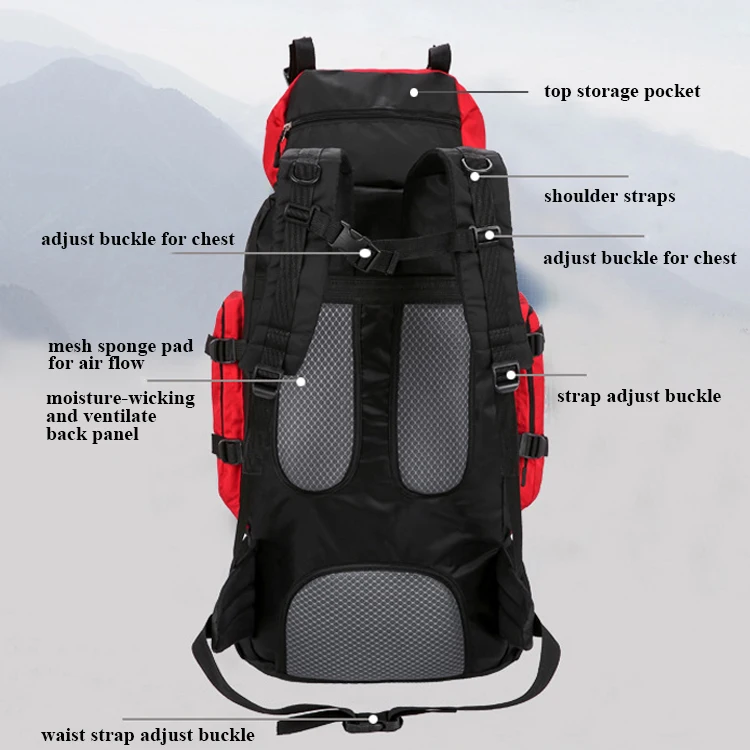 90 liter camping bag water proof outdoor sports travel camping mountain backpack for men