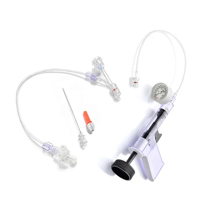 Disposable Inflation Device Kit Ercp  Gun Type Balloon Inflation Device PTCA Balloon Inflation Device
