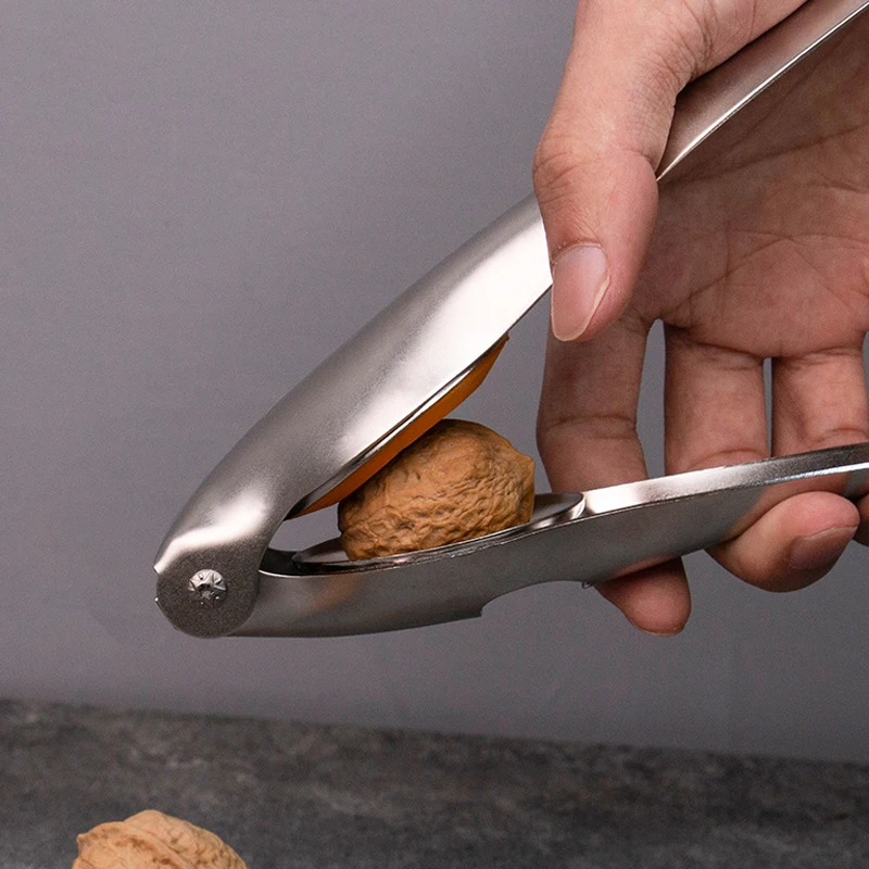 Optimal Usage Polished 201 Stainless Steel Kitchen Gadget Nut Cracker & Chestnut Peeler Opener Pecan Walnut Fruit Vegetable Tool