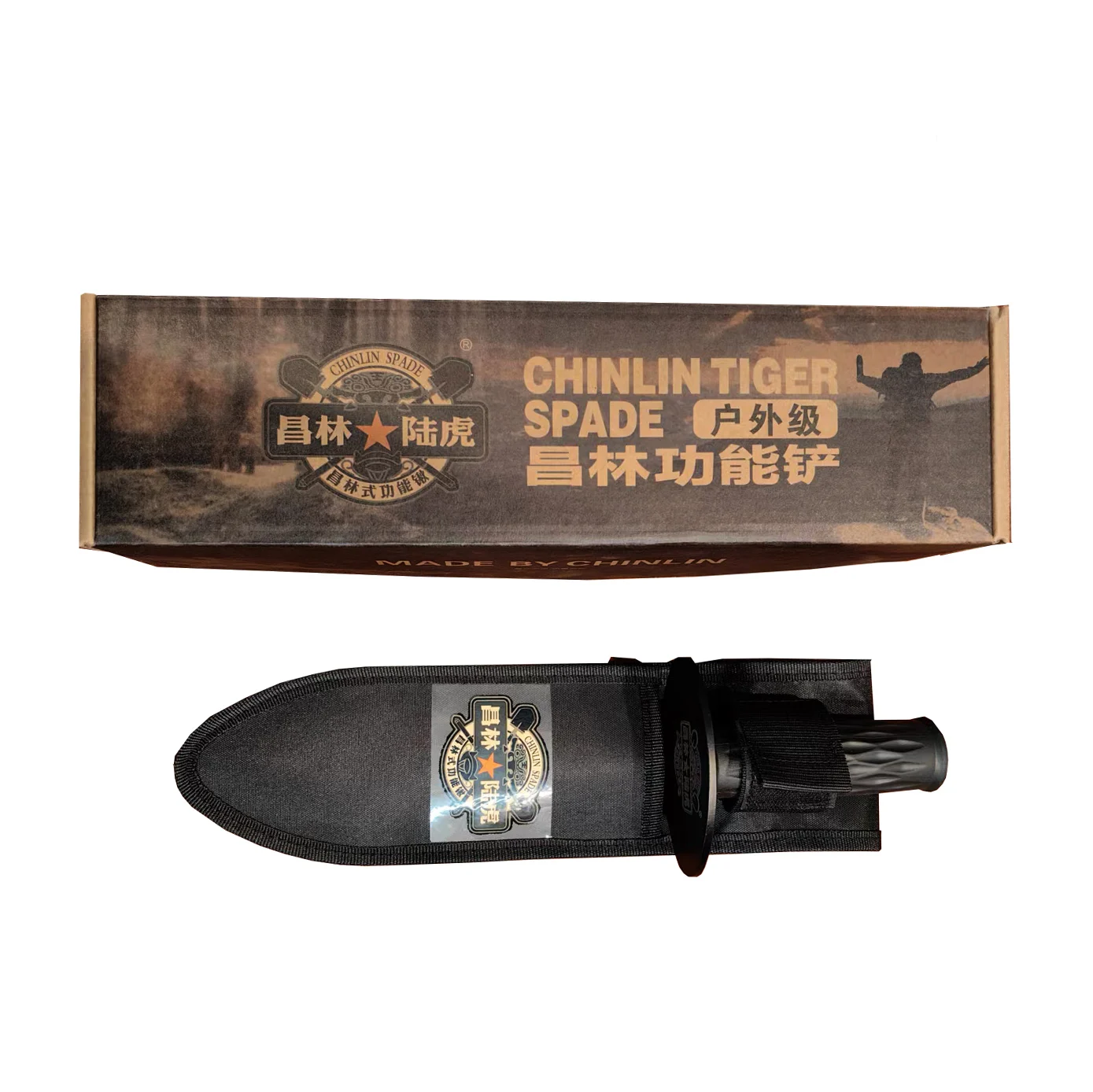 Detector Shovel for Digging, Heavy Duty Double Serrated Digging Tool with Carry Sheath, Gardening, Camping Digger Trowel