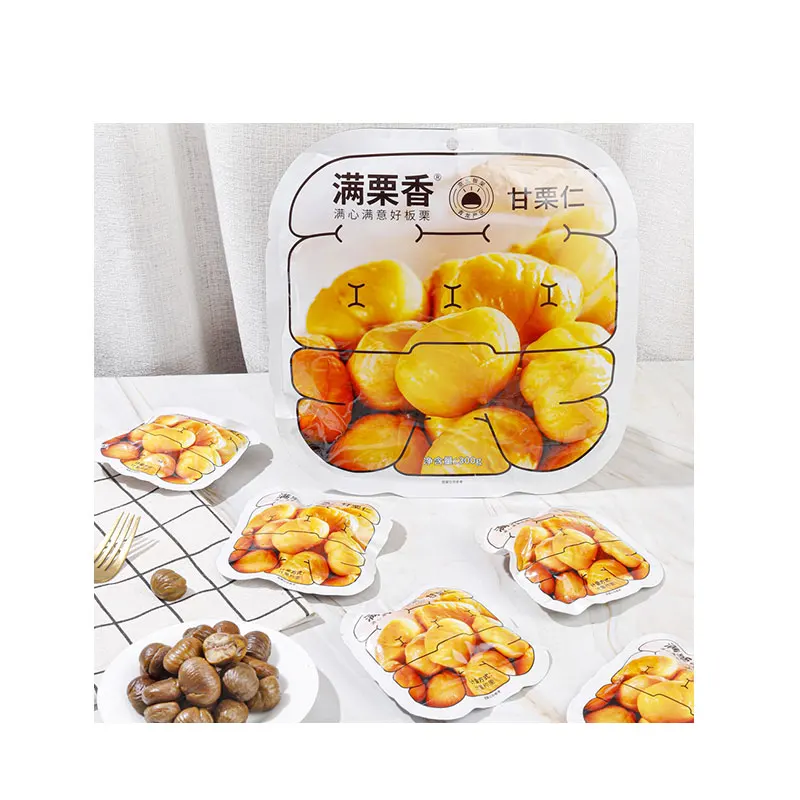 Хит продаж, жареный сладкий жареный органический жареный очищенный каштановый снэк-Каштан С Пищевыми закусками с халяльным сертификатом