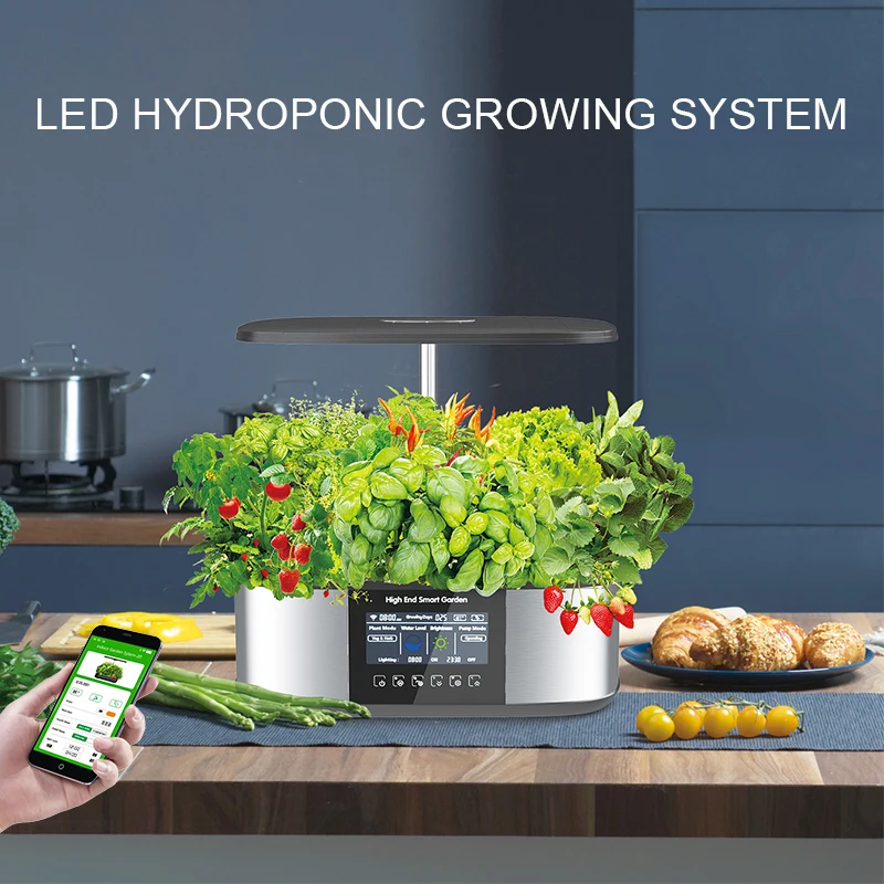 GMY New design indoor 21 pod automated  hydroponics system smart garden indoor Home Garden Flower Pots Smart Planter Pot