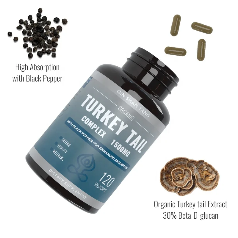 Превосходное качество, органические капсулы порошка для добавления индейки, хвоста, грибов