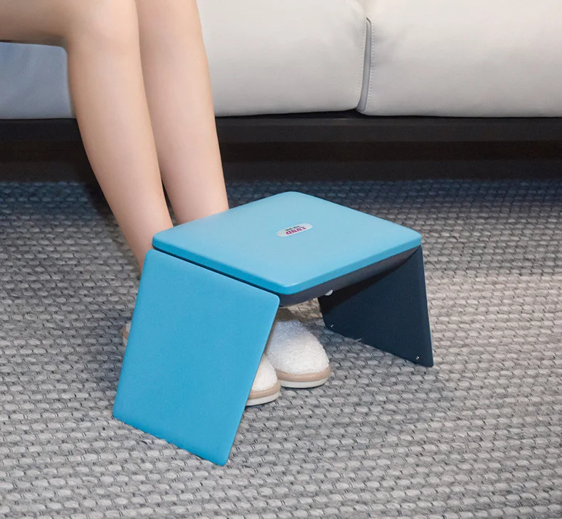 Customize Electric Space Portable foot fan infrared Heater 100W OEM Indoor Human body induction/touch Control blue carbon fiber