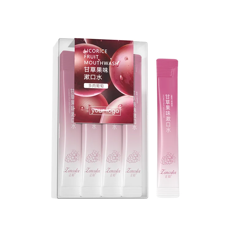 OEM Wholesale Price Portable Mouthwash Teeth Whitening Liquid Lasting fragrance Grape flavor Mouthwash