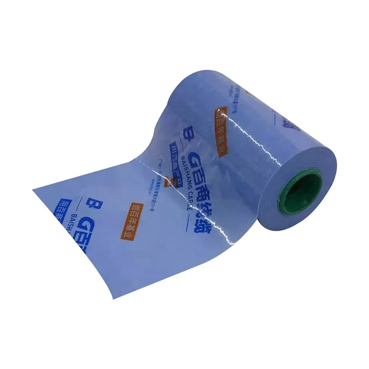 Customized Printed logo pvc plastic wrap pvc stretch film for wires coil wrapping