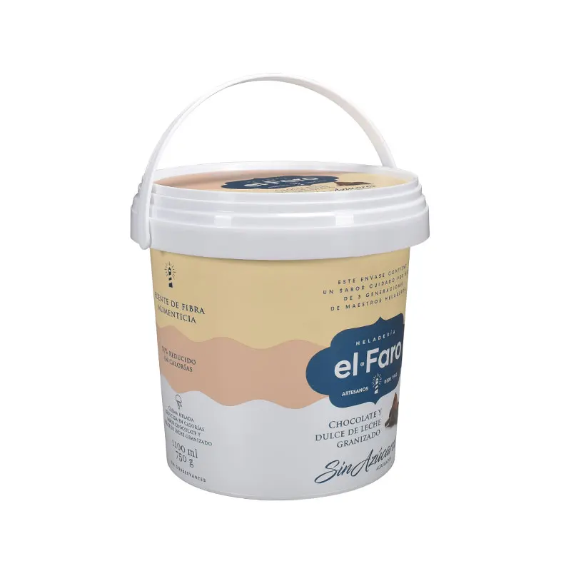 PP Yogurt Bucket with Lid and Handle 1L Reusable Food Storage  Large Capacity High Quality Eco Friendly
