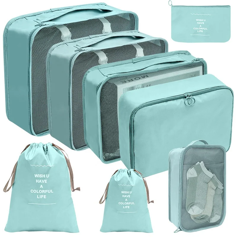 Large Capacity Travel Storage Bag Compressible Packaging Cube Waterproof Suitcase Nylon Luggage Organizer Bag