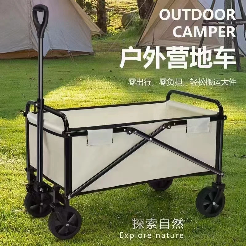 Garden folding carry wheelbarrow portable carriage for beach camping outdoor activities