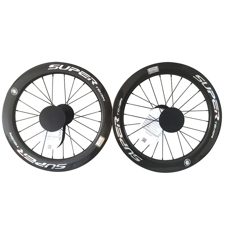 451 glossy 3K disc brake ceramic bearing hub blade spokes superteam carbon wheelset