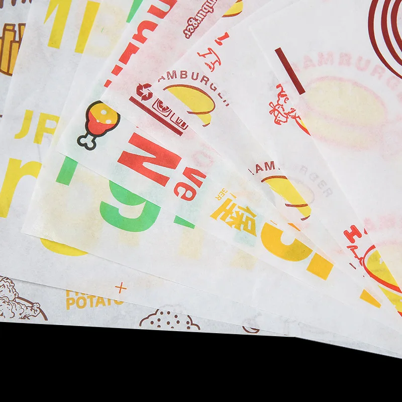 Пользовательские оптовая продажа сэндвич бургер пищевая упаковочная бумага