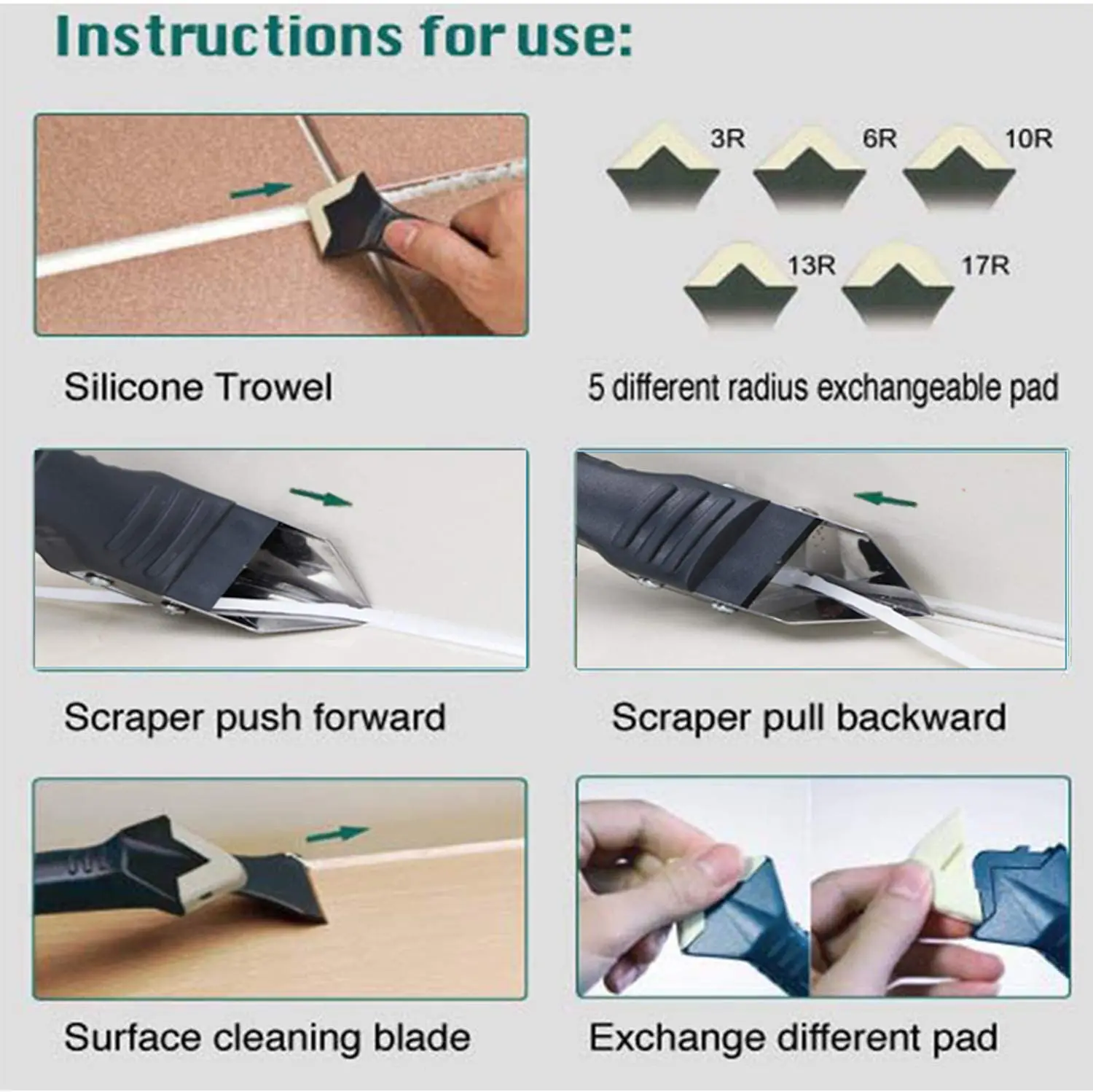  11 Pieces Sealant Tool Caulking