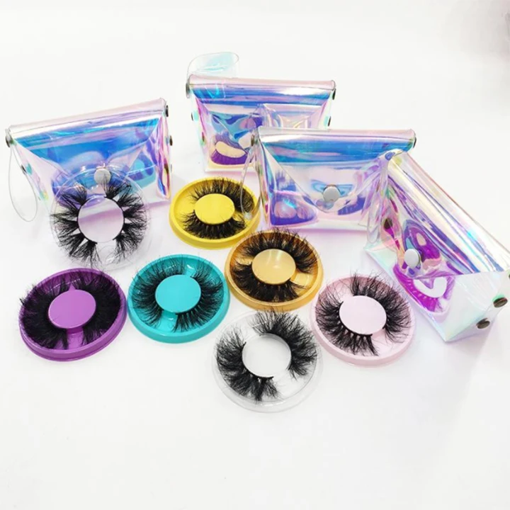 Wholesale individual natural lashes 100 naturel faux cil full strip lashes 3d 25mm real mink full strip lashes