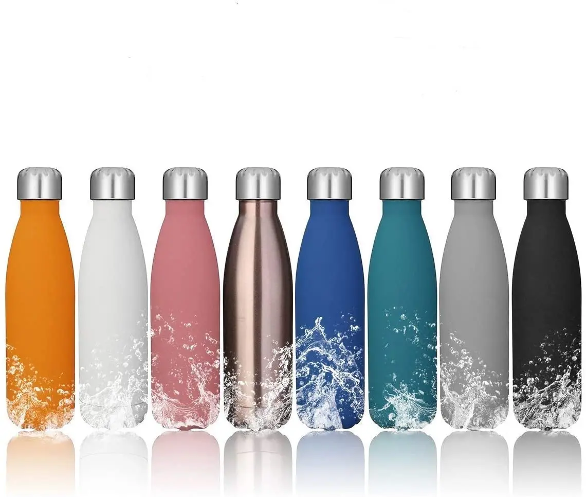 
350ml 500ml 750ml thermos cola shape drinking sport bottle water in bulk 