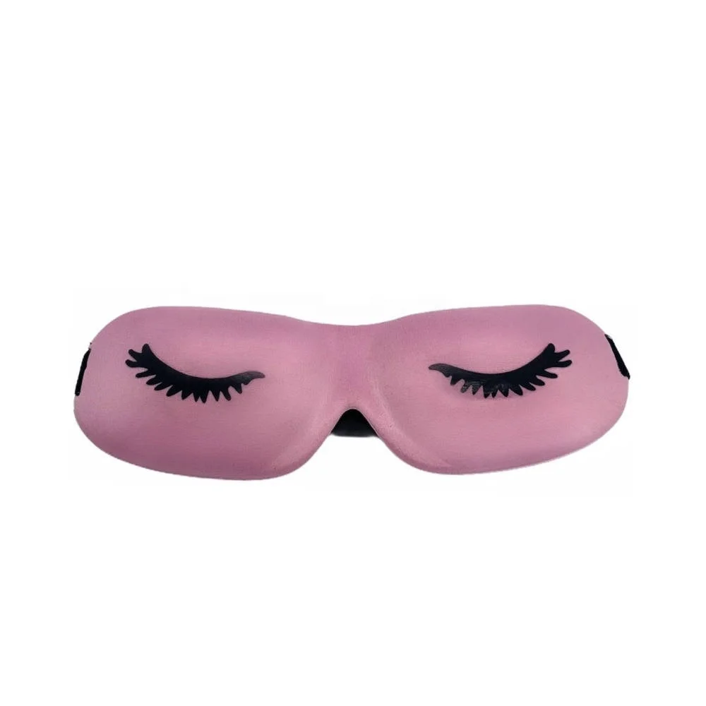 J203 Hot sale wholesale girls pink eye mask/ eye lash printed eye shade ,sleep mask in stock