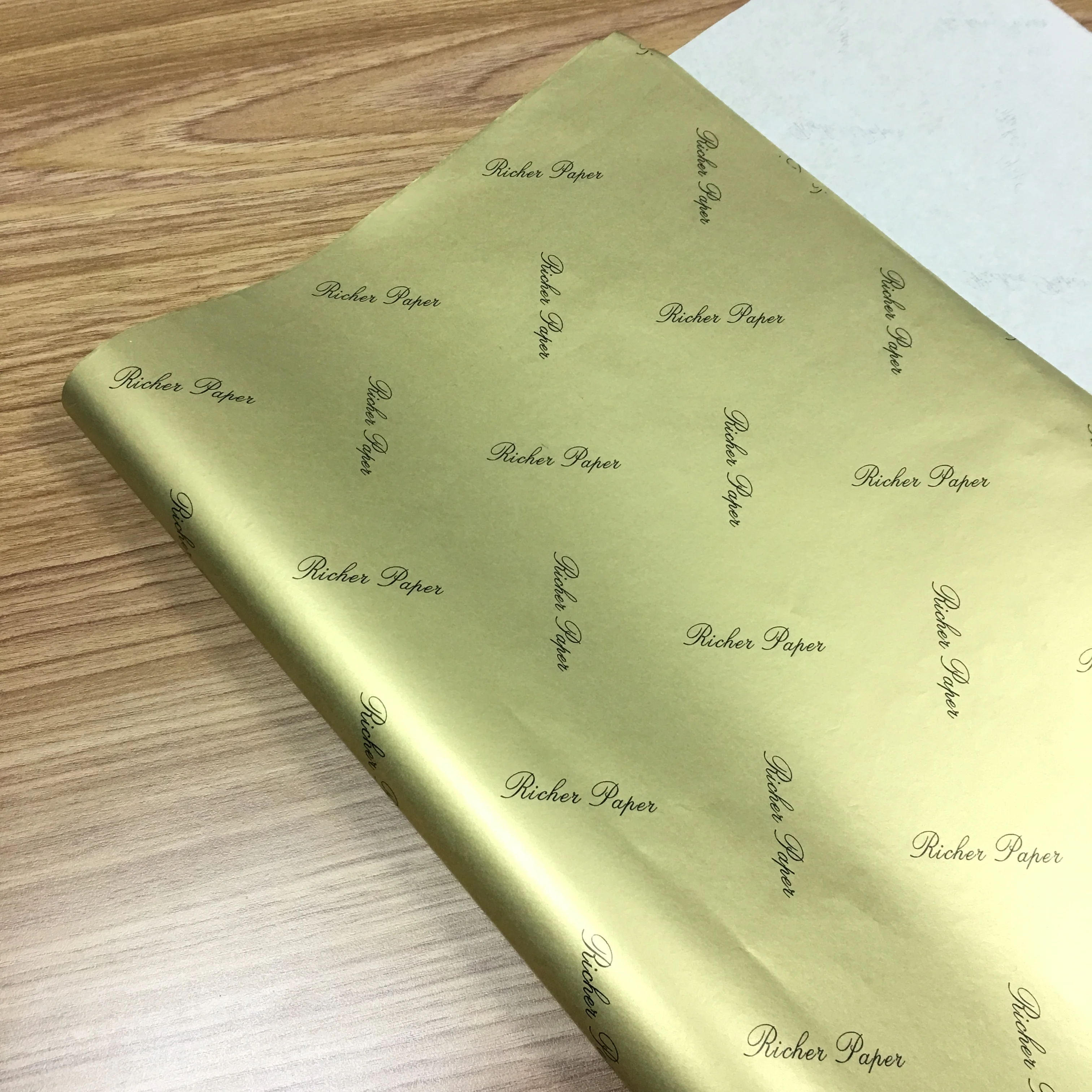 golden print craft/present/clothing/shoes/gift black wrapping tissue Paper