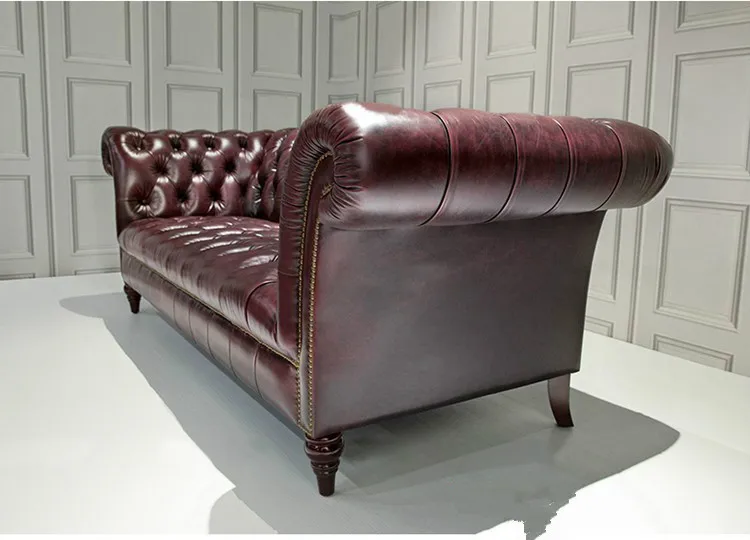 Luxury Living Room Royal sofa set tuffed couch luxury italian chesterfield sofa