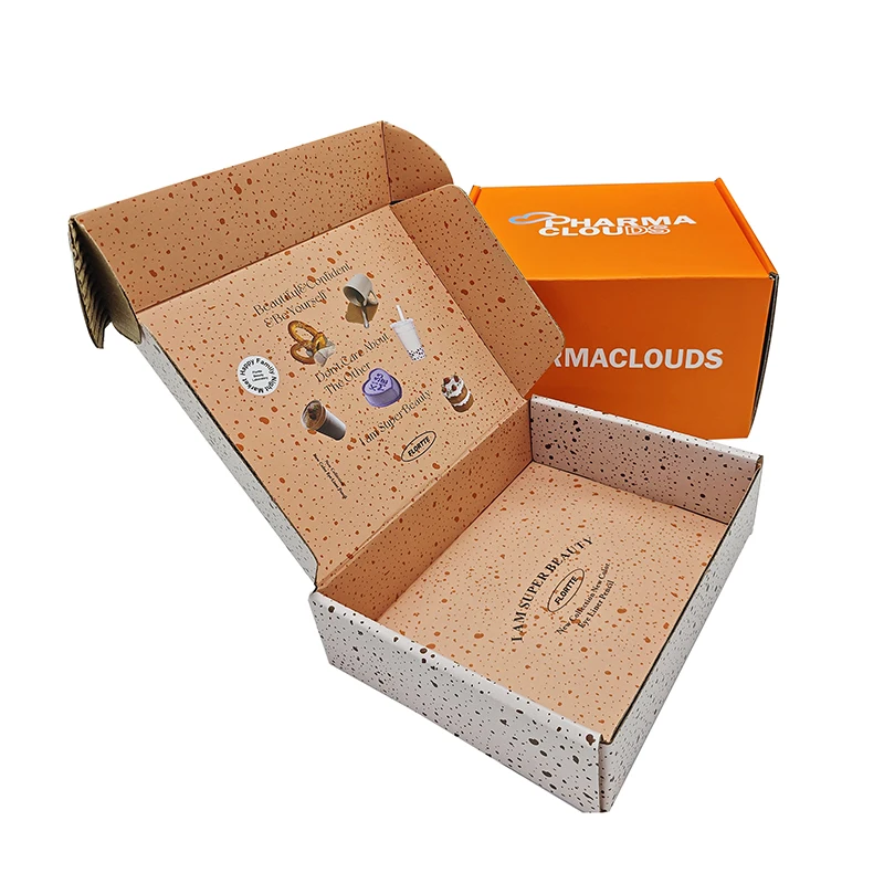 Custom Printed Logo Mailer Shipping Cardboard Corrugated Paper Box For Clothing Suit T Shirt