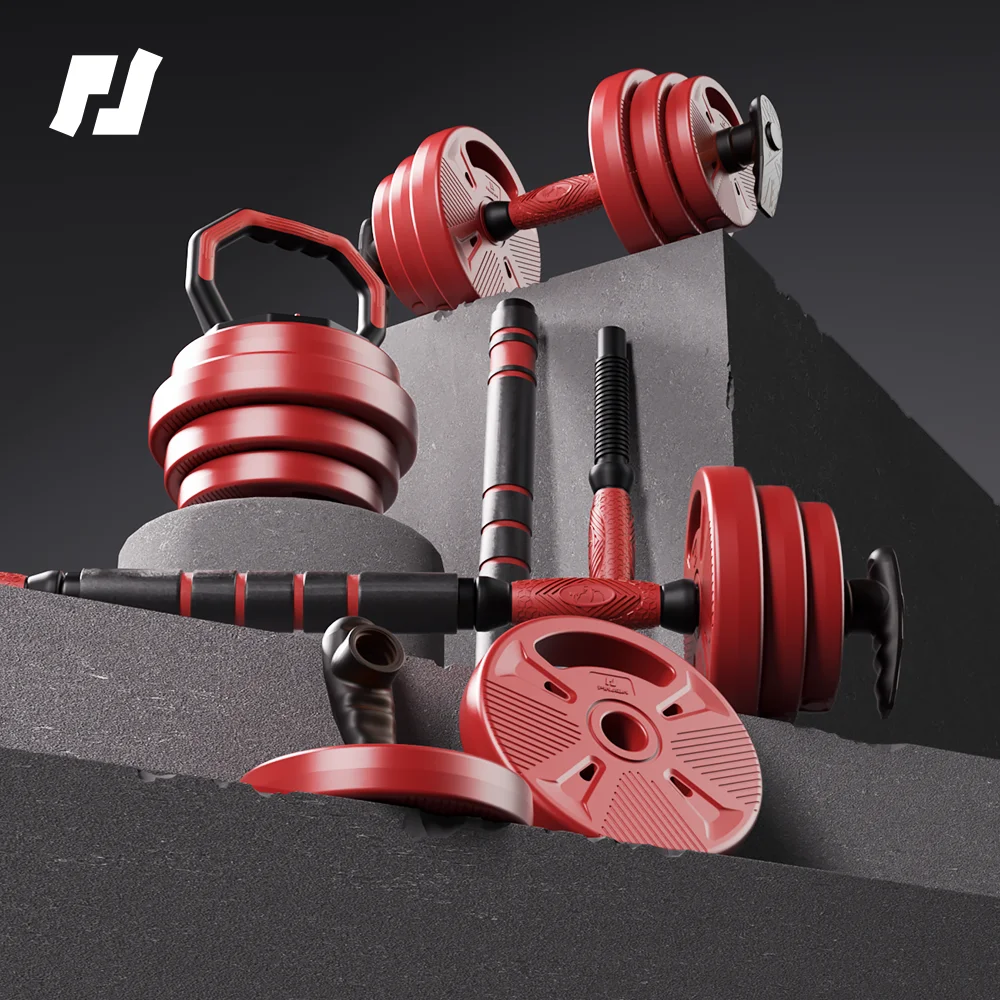 Wholesale Custom logo Strength Training Gym Equipment Dumbbells Free Weights Increments 10 - 40kg Adjustable Dumbbell Set