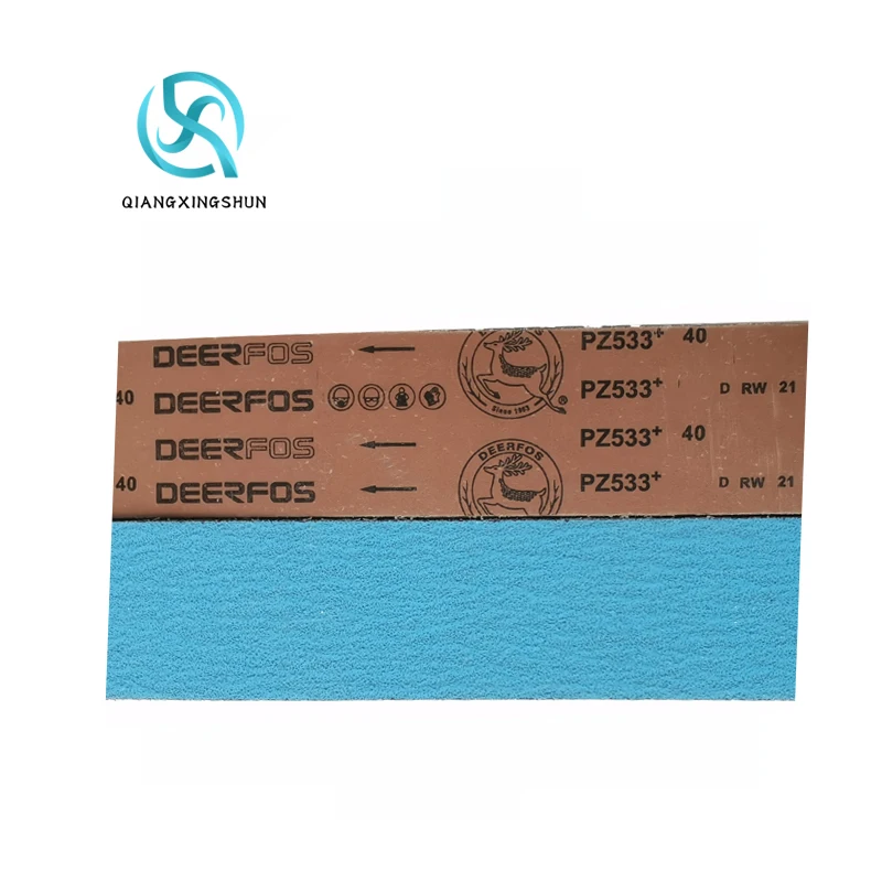 High quality deerfos  pz533 zirconia abrasive Cloth sanding belt for Knife making