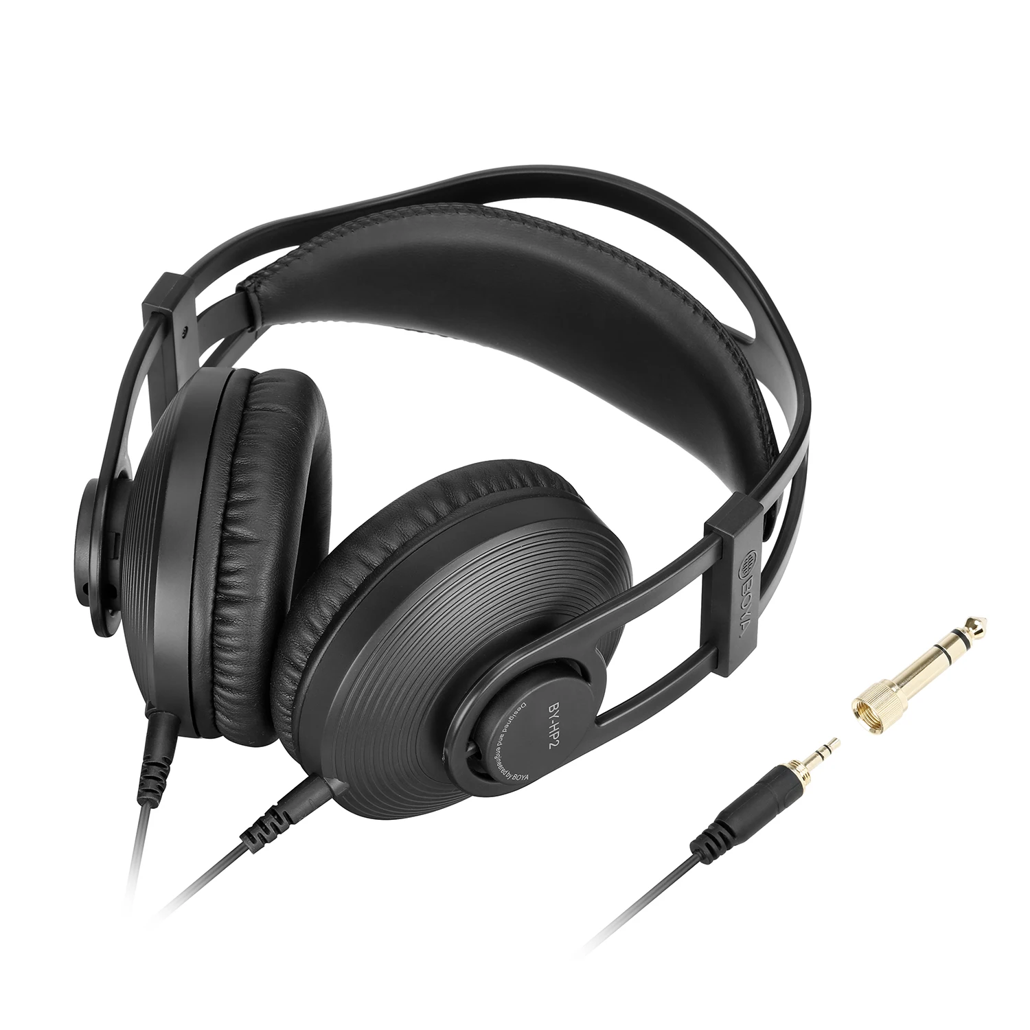 BOYA BY-HP2 Professional Recording Studio Monitor Headphone Wired Stereo Headphones Noise Cancelling for Mixer DJ Computer