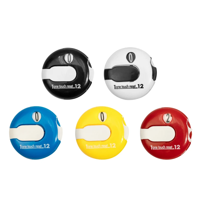 30 mm Mini Golf Stroke Score Counter with hat clip and glove clip for golf gift set