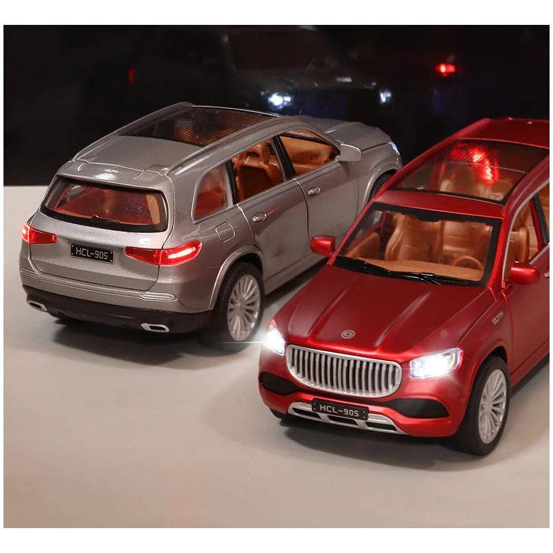 Hot Selling 1/22 Maybach Diecast Miniature Model Alloy Pull Back Car Die Cast Metal Toys Light Sound High Quality Maker